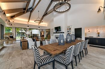 Clubhouse gathering area and kitchenette 